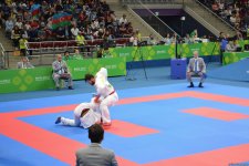 IV İslam Həmrəyliyi Oyunları çərçivəsində karate üzrə yarışlar keçirilir (FOTOREPORTAJ)
