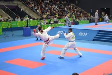 IV İslam Həmrəyliyi Oyunları çərçivəsində karate üzrə yarışlar keçirilir (FOTOREPORTAJ)