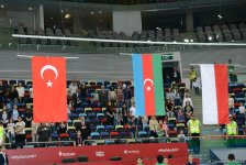 Bakı-2017: İdman gimnastikası yarışlarında qalib komandalar mükafatlandırılıb (FOTO)