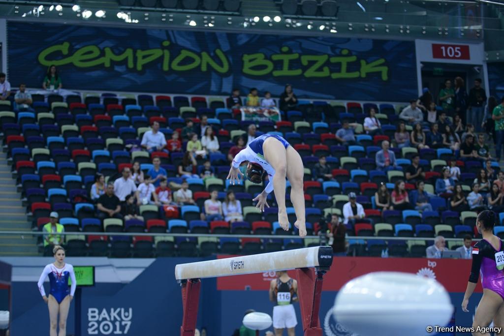İslamiadanın idman gimnastikası yarışlarında ikinci günə start verilib (FOTO)