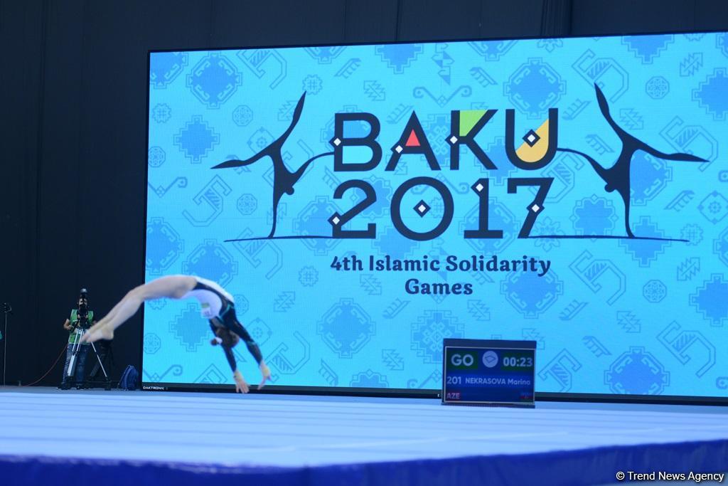 İslamiadanın idman gimnastikası yarışlarında ikinci günə start verilib (FOTO)