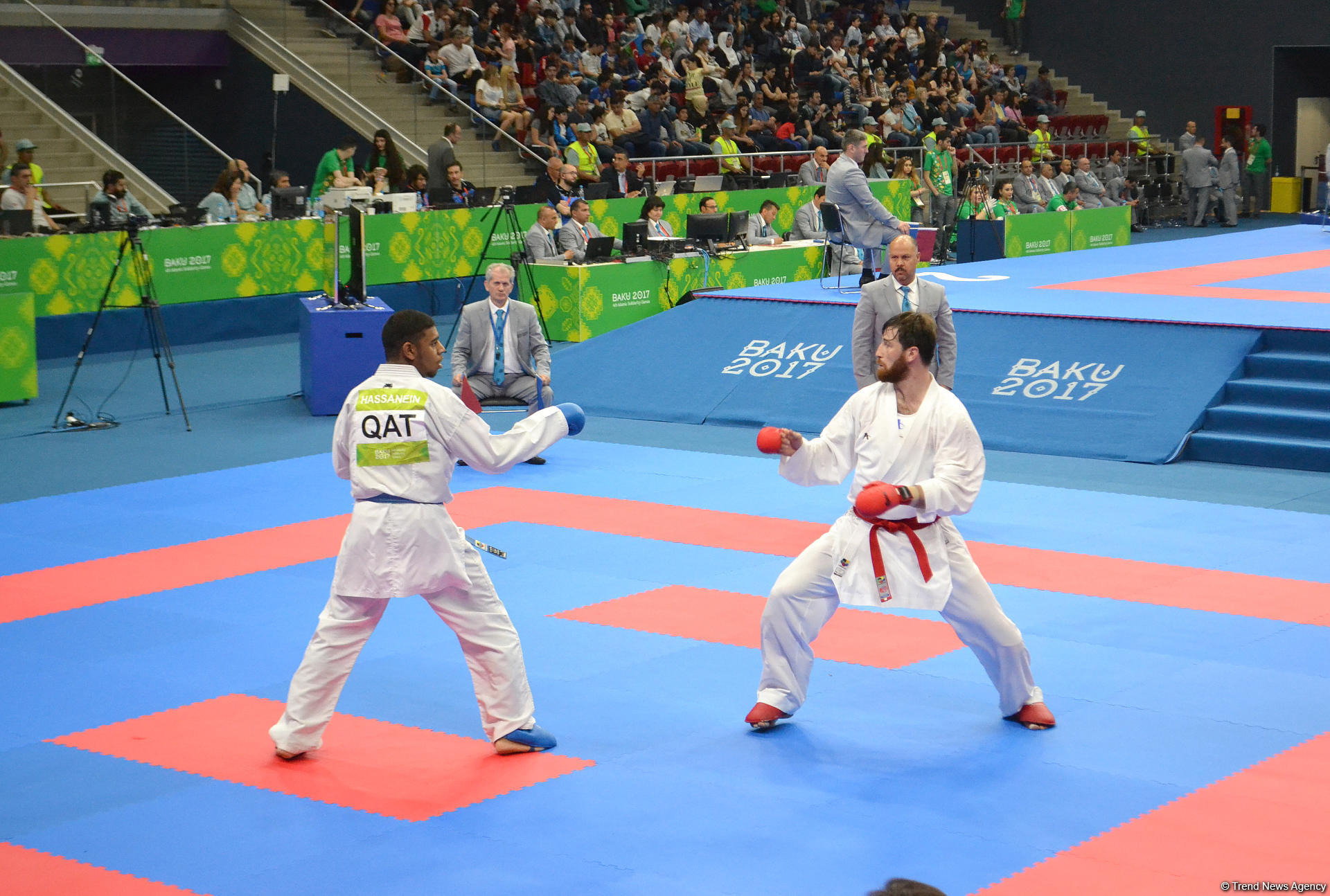 IV İslam Həmrəyliyi Oyunları çərçivəsində karate üzrə yarışlar keçirilir (FOTOREPORTAJ)