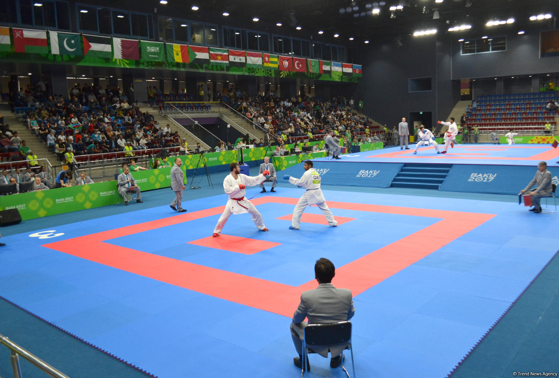IV İslam Həmrəyliyi Oyunları çərçivəsində karate üzrə yarışlar keçirilir (FOTOREPORTAJ)