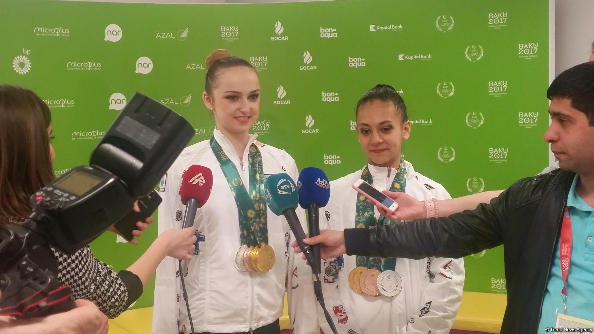 Marina Durunda: Mənim üçün öz ölkəmdə kürsüdə durmaq və ölkəmin himnini oxumaq böyük şərəfdir