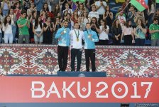 Bakı-2017: İdman gimnastikası üzrə fərdi yarışların qalibləri mükafatlandırılıb (FOTO)