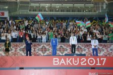Bakı-2017: İdman gimnastikası üzrə fərdi yarışların qalibləri mükafatlandırılıb (FOTO)