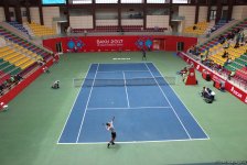 IV İslam Həmrəyliyi Oyunları çərçivəsində tennis üzrə yarışmalar keçirilir (FOTOREPORTAJ)