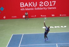 IV İslam Həmrəyliyi Oyunları çərçivəsində tennis üzrə yarışmalar keçirilir (FOTOREPORTAJ)