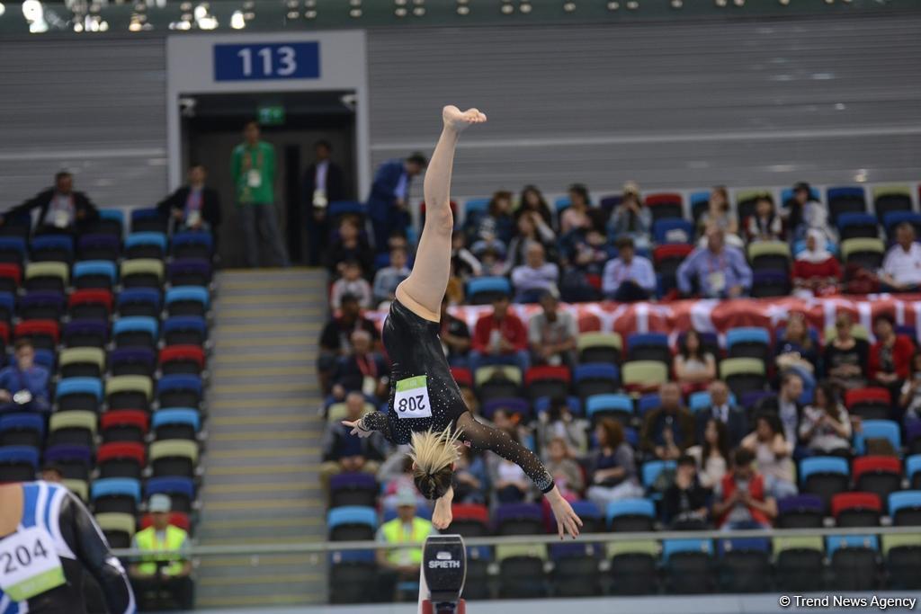 Bakı-2017: İdman gimnastikası yarışlarında final günü (FOTO)