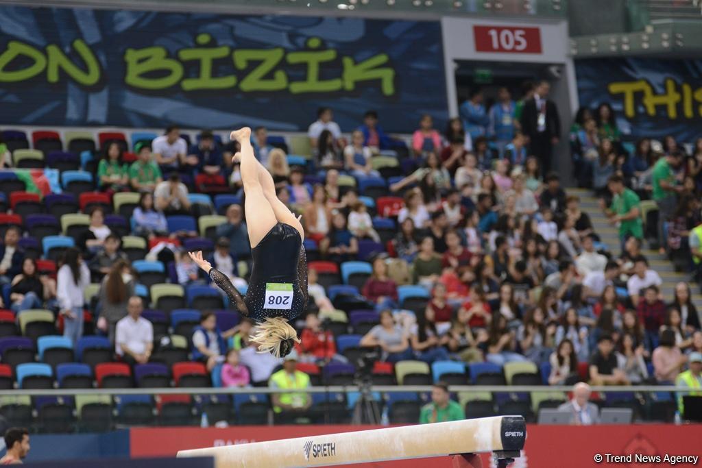 Bakı-2017: İdman gimnastikası yarışlarında final günü (FOTO)