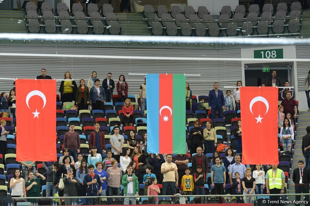 Bakı-2017: İdman gimnastikası üzrə fərdi yarışların qalibləri mükafatlandırılıb (FOTO)