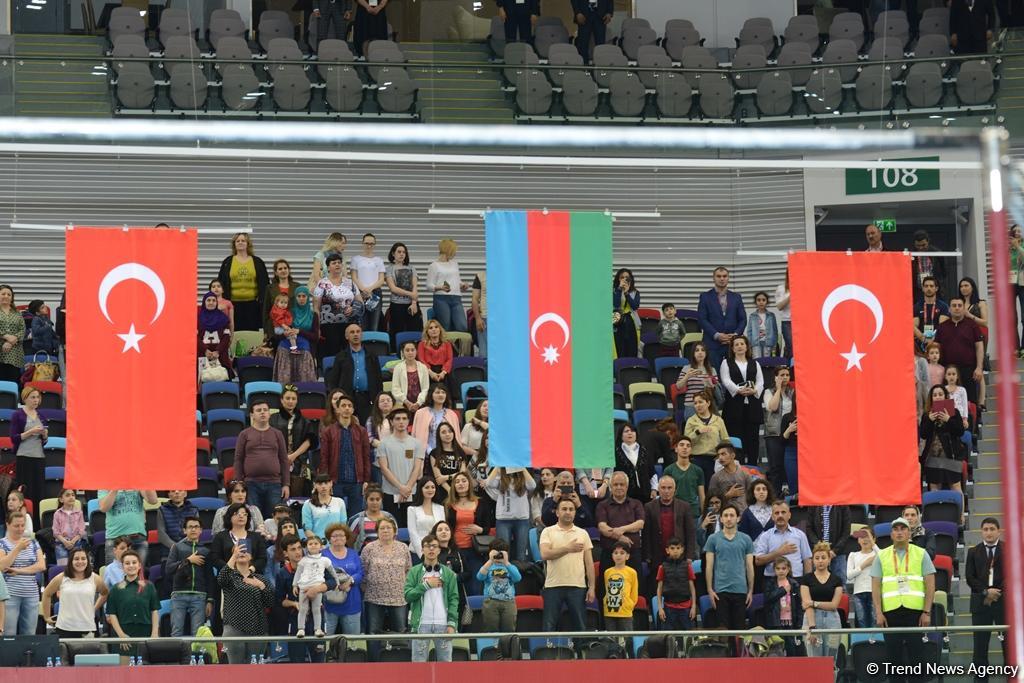 Bakı-2017: İdman gimnastikası üzrə fərdi yarışların qalibləri mükafatlandırılıb (FOTO)