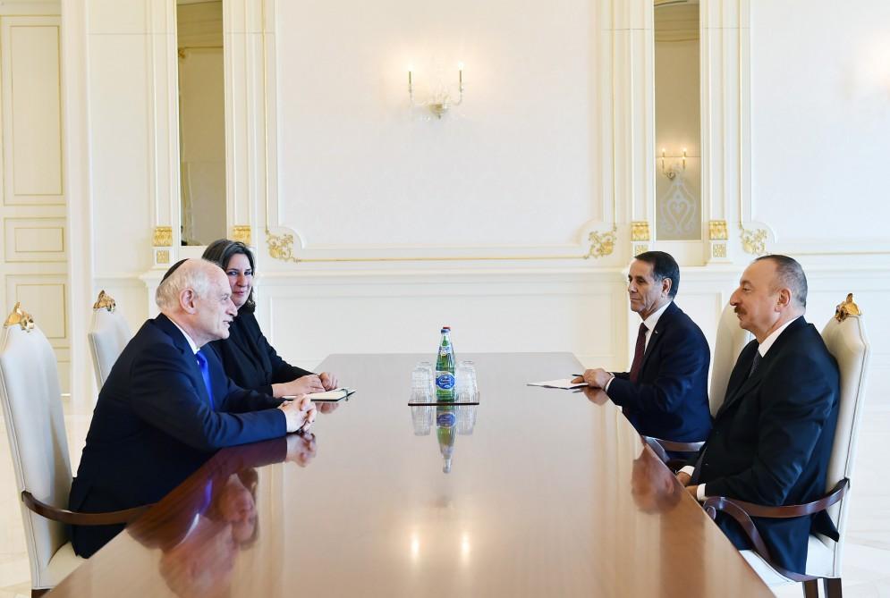 Prezident İlham Əliyev Amerika Yəhudi Təşkilatlarının Prezidentləri Konfransının icraçı sədrinin müavinini qəbul edib (FOTO) (YENİLƏNİB)