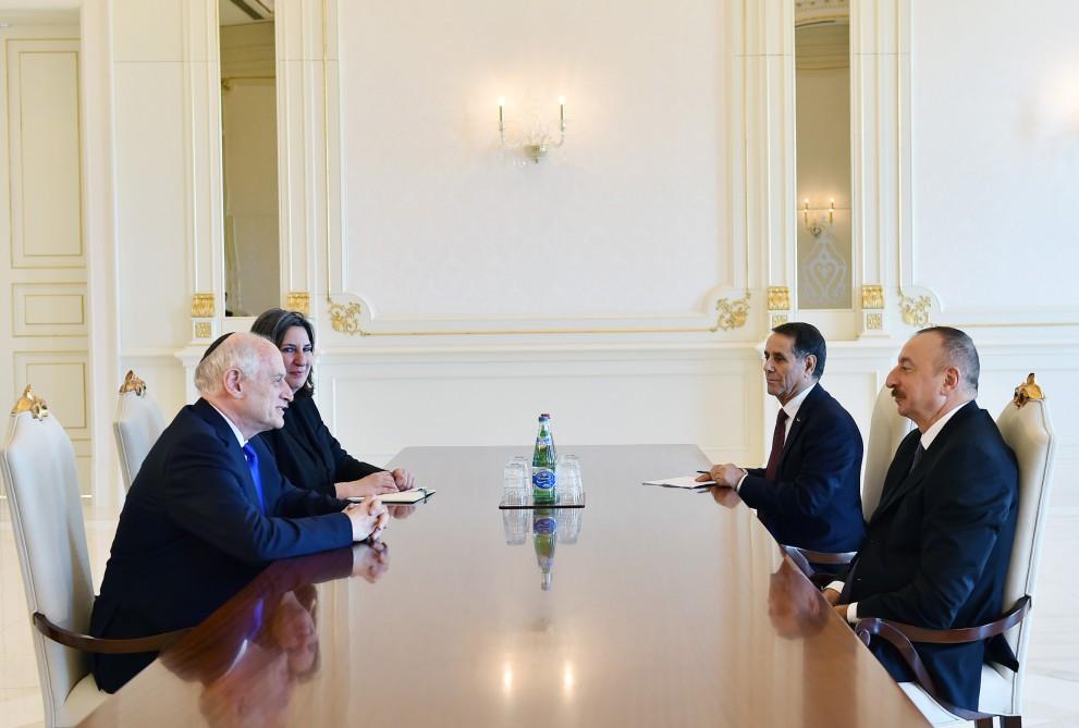 Prezident İlham Əliyev Amerika Yəhudi Təşkilatlarının Prezidentləri Konfransının icraçı sədrinin müavinini qəbul edib (FOTO) (YENİLƏNİB)