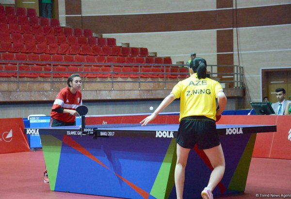 Bakı-2017: Stolüstü tennisçilərimiz gümüş və bürünc medal qazandılar
