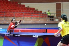 IV İslam Həmrəyliyi Oyunları çərçivəsində stolüstü tennis yarışları keçirilir (FOTOREPORTAJ)