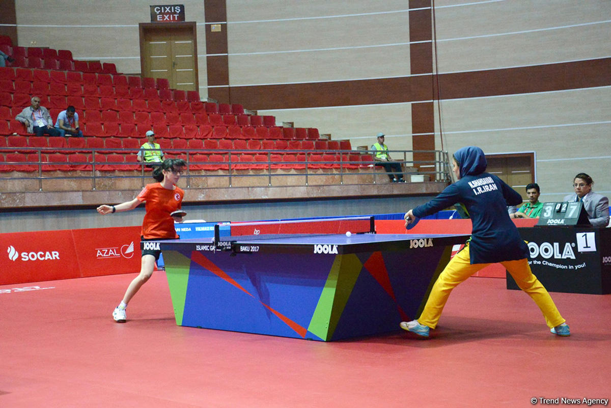 IV İslam Həmrəyliyi Oyunları çərçivəsində stolüstü tennis yarışları keçirilir (FOTOREPORTAJ)
