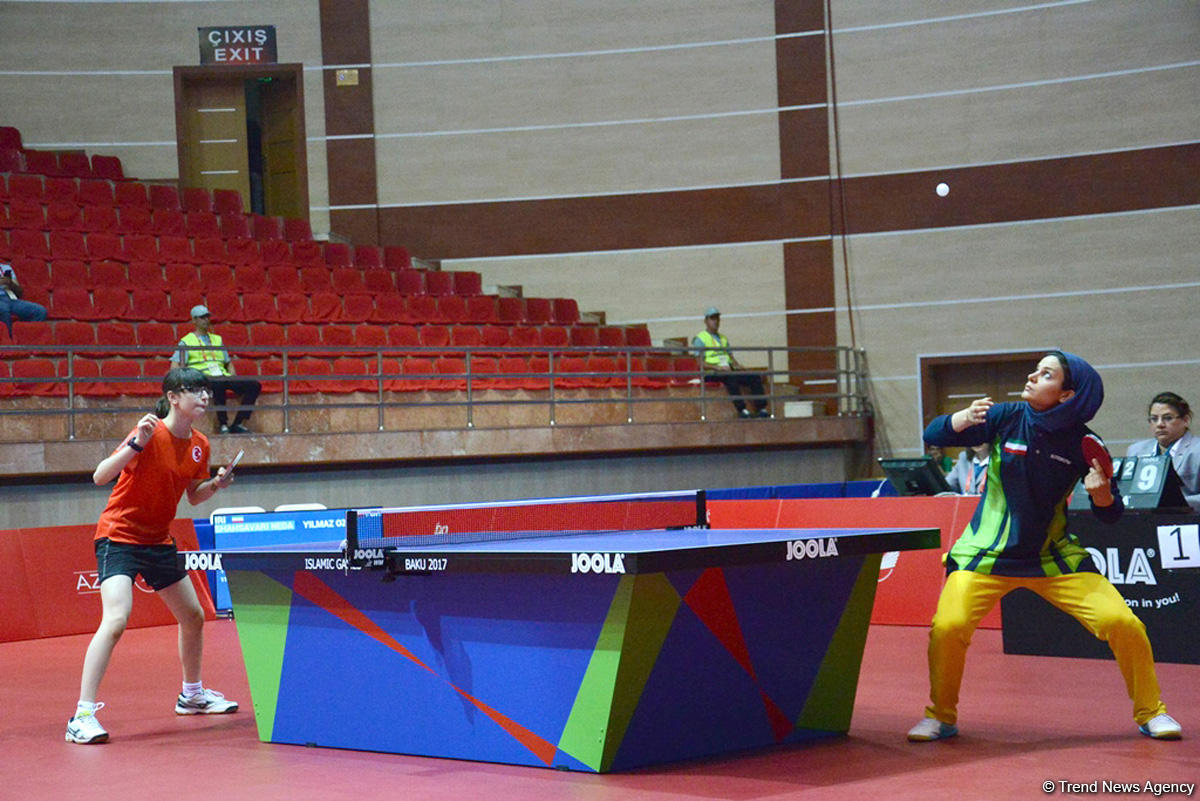 IV İslam Həmrəyliyi Oyunları çərçivəsində stolüstü tennis yarışları keçirilir (FOTOREPORTAJ)