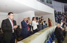 Birinci vitse-prezident Mehriban Əliyeva İslamiadada güləşçilərin mükafatlandırma mərasimlərində iştirak edib (FOTO, VİDEO) (YENİLƏNİB)