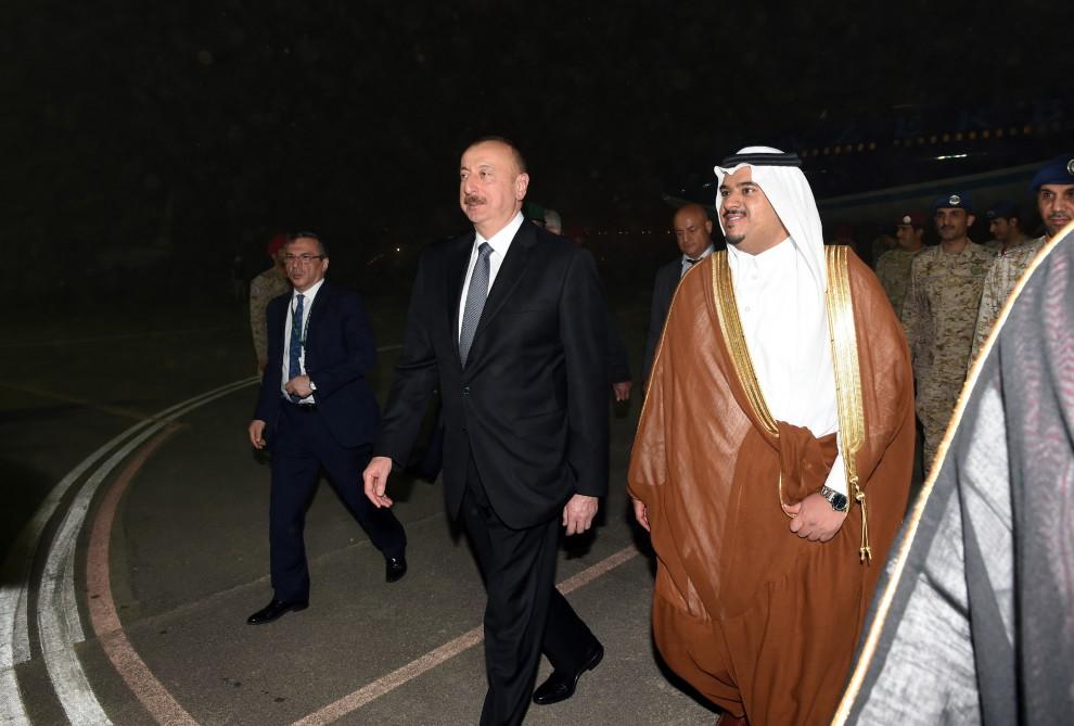 Prezident İlham Əliyev Səudiyyə Ərəbistanına səfərə gəlib (FOTO)