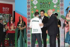 "Zəfər günləri": İslamiadada qalib gələn idmançılar mükafatlandırılıb (FOTO)