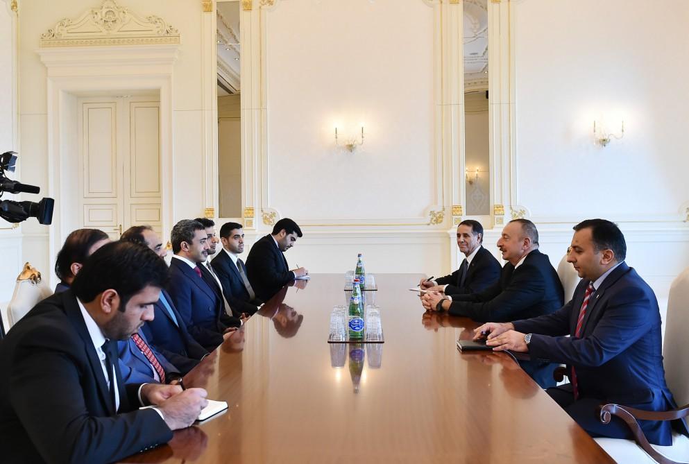 Prezident İlham Əliyev Birləşmiş Ərəb Əmirliklərinin nümayəndə heyətini qəbul edib (FOTO) (YENİLƏNİB)