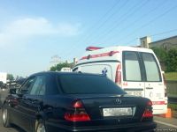 Aeroport yolunda zəncirvari qəza - Yaralılar var (FOTO)