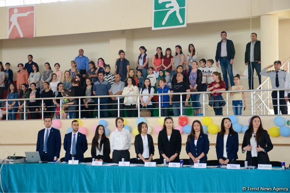 Kürdəmirdə bədii gimnastika üzrə 3-cü Kubok yarışı keçirilir (FOTO)