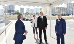 Prezident İlham Əliyev və xanımı Yasamal rayonunda yeni tikilən yolların açılışında iştirak ediblər (YENİLƏNİB) (FOTO)