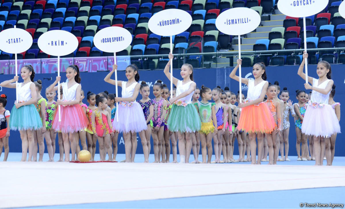 Uşaqların Beynəlxalq Müdafiəsi Gününə həsr olunmuş bədii gimnastika yarışına start verilib (FOTO)