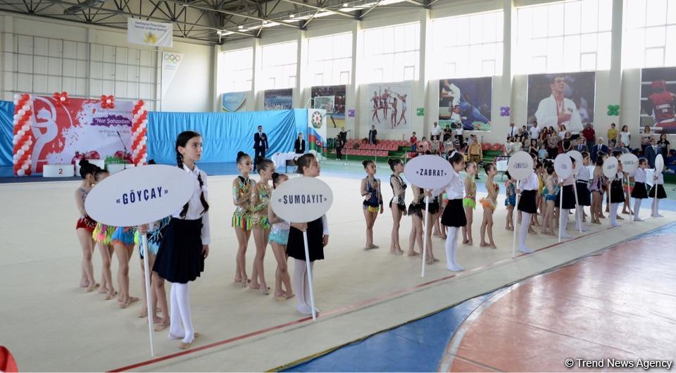 Bədii gimnastika üzrə "Nar şahzadəsi" və Göyçay Açıq birinciliyinə start verilib (FOTO)