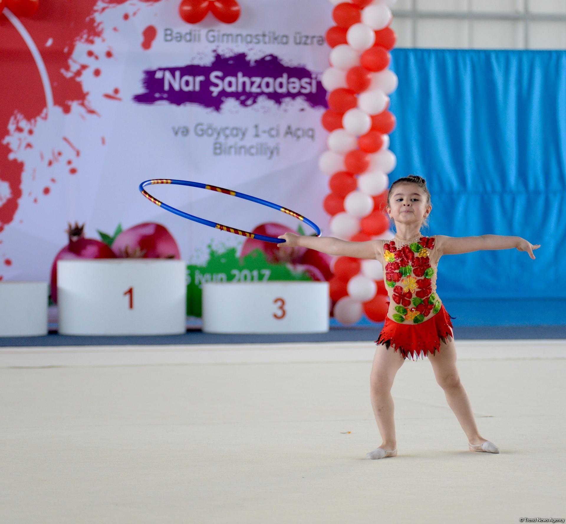 Bədii gimnastika üzrə "Nar şahzadəsi" və Göyçay Açıq birinciliyinə start verilib (FOTO)
