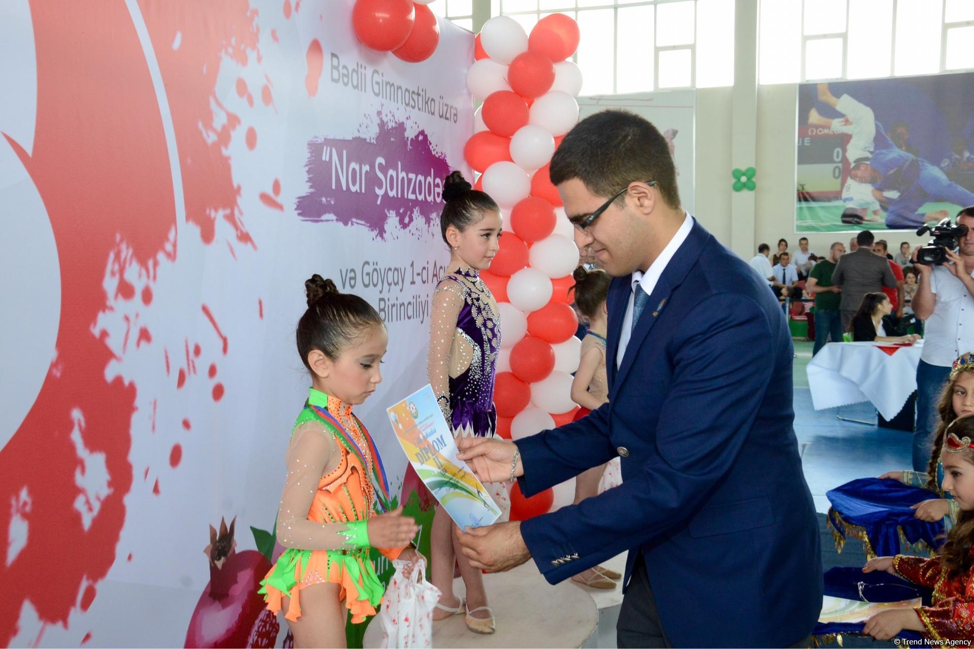 Bədii gimnastika üzrə "Nar şahzadəsi" və Göyçay Açıq birinciliyinə start verilib (FOTO)