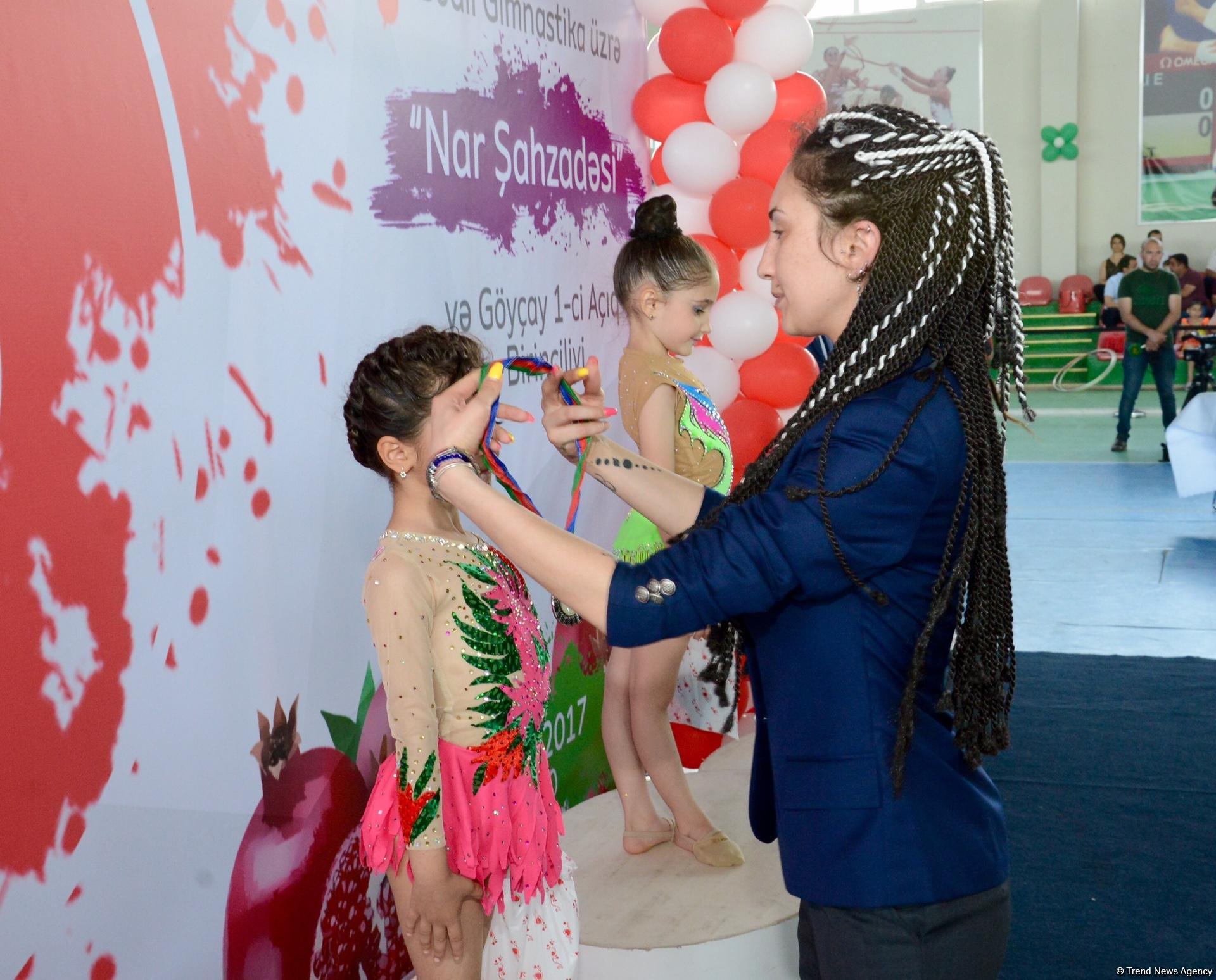 Bədii gimnastika üzrə "Nar şahzadəsi" və Göyçay Açıq birinciliyinə start verilib (FOTO)