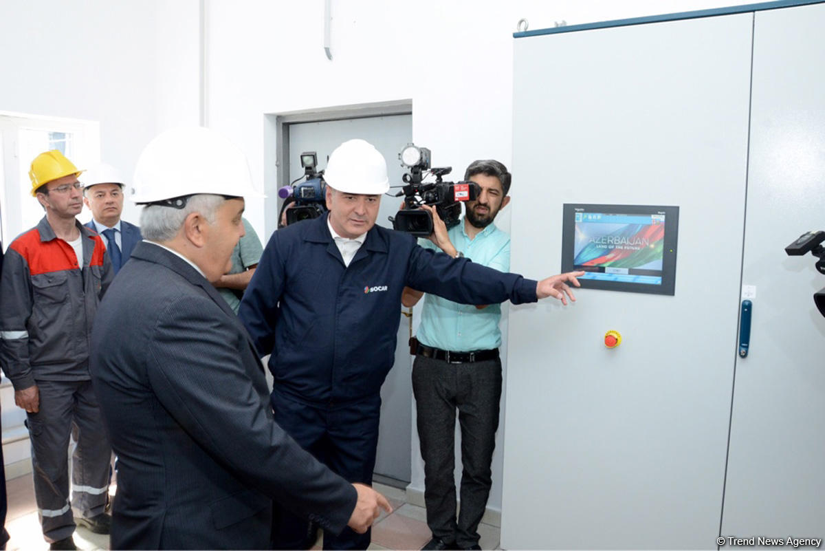 SOCAR Neft Emalı Zavodunda yeni qurğu istifadəyə verib (FOTO)
