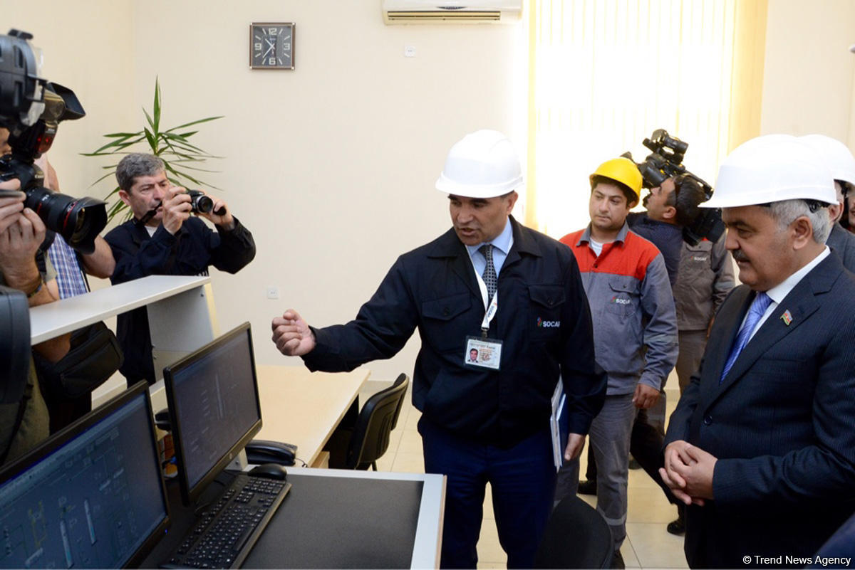 SOCAR Neft Emalı Zavodunda yeni qurğu istifadəyə verib (FOTO)