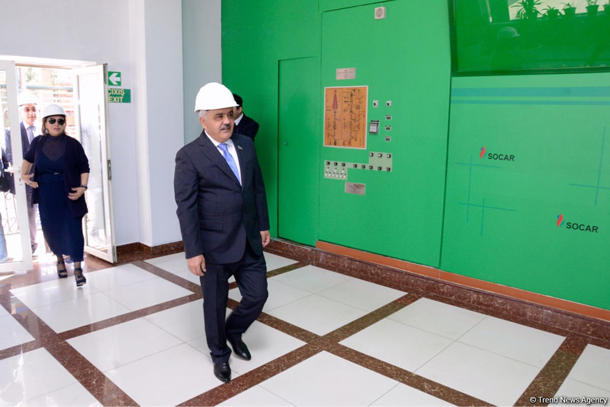 SOCAR Neft Emalı Zavodunda yeni qurğu istifadəyə verib (FOTO)