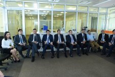 Prezident Administrasiyasının şöbə müdiri Yusuf Məmmədəliyev Gənclər Fondunda olub (FOTO)