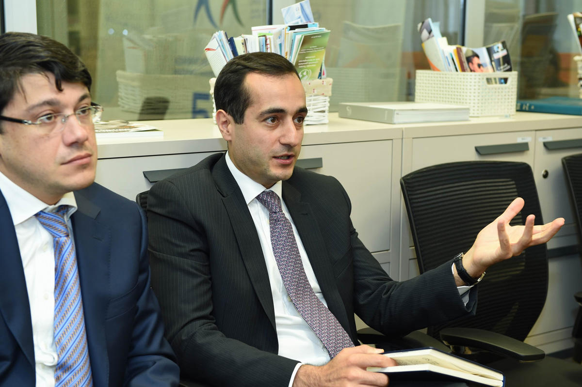 Prezident Administrasiyasının şöbə müdiri Yusuf Məmmədəliyev Gənclər Fondunda olub (FOTO)