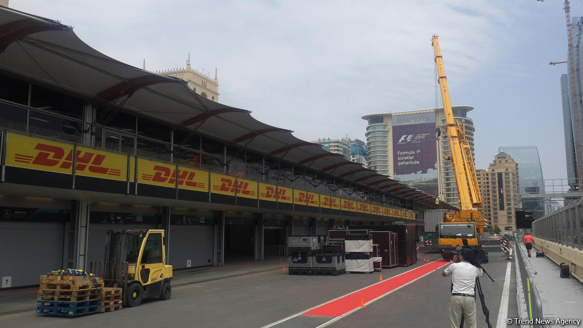 Bakıda Formula 1 treki 4 günə tam hazır olacaq (FOTO)