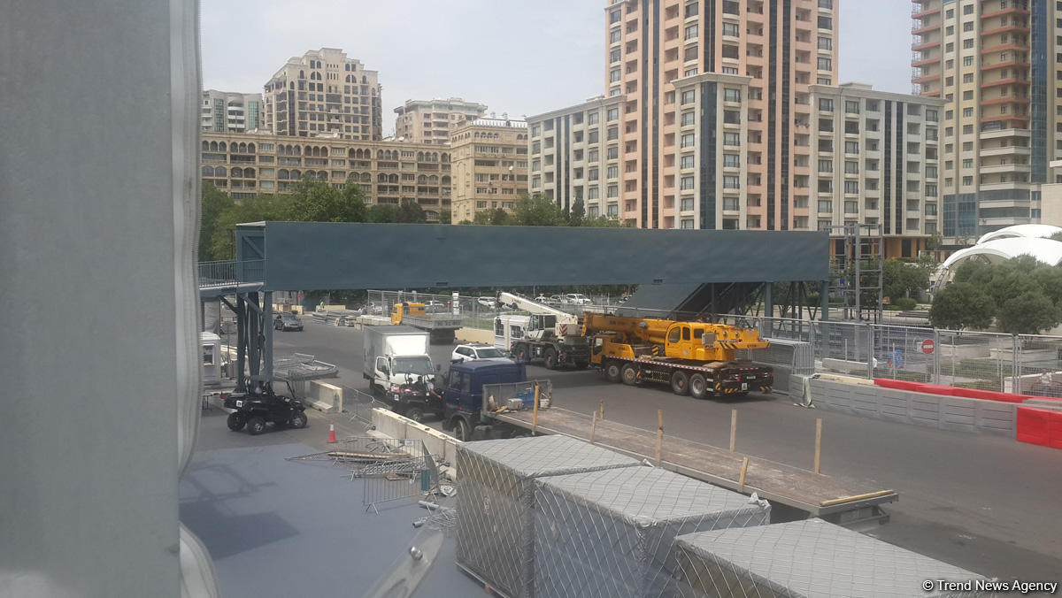 Bakıda Formula 1 treki 4 günə tam hazır olacaq (FOTO)