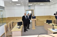 Prezident İlham Əliyev Nərimanov Rayon Məhkəməsinin yeni inzibati binasının açılışında iştirak edib (YENİLƏNİB) (FOTO)