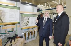 Prezident İlham Əliyev tank əleyhinə əl qumbaraatanı üçün atəş yığımları istehsalı zavodunun açılışında iştirak edib (FOTO)