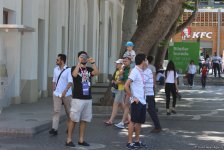 Formula 1 fanatları Bakının gəzməli yerlərini öyrənirlər (FOTO)