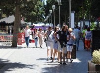Formula 1 fanatları Bakının gəzməli yerlərini öyrənirlər (FOTO)