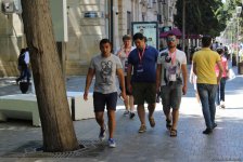Formula 1 fanatları Bakının gəzməli yerlərini öyrənirlər (FOTO)