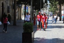 Formula 1 fanatları Bakının gəzməli yerlərini öyrənirlər (FOTO)