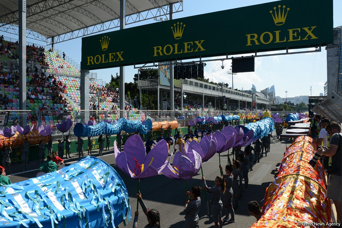 Bakıda Formula 1 Azərbaycan Qran Prisinin açılış mərasimi keçirilib (FOTO)