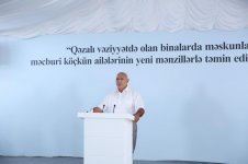 Birinci vitse-prezident Mehriban Əliyeva məcburi köçkün ailələrinə Masazırda yeni mənzillərin verilməsi mərasimində iştirak edib (FOTO) (YENİLƏNİB)