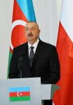 Azərbaycan və Polşa Prezidentləri mətbuata bəyanatlarla çıxış ediblər (YENİLƏNİB) (FOTO)